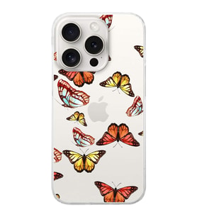 PrintiFy Apple  iPhone 15 Pro ile Uyumlu 1mm Slim Fit Water Color 2 Baskılı Şeffaf  Kılıf
