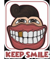 Keep Same Sticker 10x10 cmRenkli Sticker