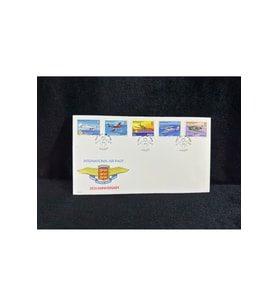1979 Jersey Uluslararası Hava Rallisi İlk Gün Zarfı FDC 25. Yıldönümü İnternational Air Rally 25. A
