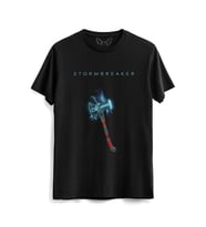 Thor Mjolnir Tasarımlı Resimli Hammer Çocuk Siyah Tshirt 