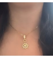 Güneş Çelik Kolye