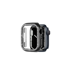 Apple Watch 7 45mm Uyumlu Zore Watch Gard 05 Sert PC Koruyucu (Siyah)