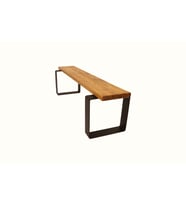 Ntconcept Açık Ceviz Masif Ağaç Bank (60cm)