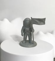 Astronot Sİyah PLA Doğal MAlzeme Oyuncak 13CM (Çok Renkli)