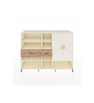 Kronos Dolap 10 Raflı 2 Çekmeceli 2 Kapaklı 220x59x163 Aytaşı-Aytaşı/Çam