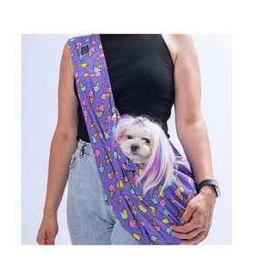 Pawstar Kedi, Küçük Köpek Taşıma Çantası Ice Cream CrossBody Bag 2-6 Kg