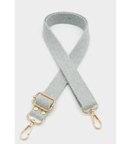Angel Çanta Aksesuar Pamuklu Kolon 120X3 Cm Açık Gri Light Gold Metalli