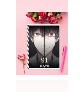 91 Days Anime Defter 1 Adet Özel Tasarım A4 Boyutu Telli Çizgili Defter 21*29 Cm