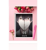 91 Days Anime Defter 1 Adet Özel Tasarım A4 Boyutu Telli Çizgili Defter 21*29 Cm