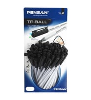 Pensan Tükenmez Kalem Triball 1.0 MM Bilye Uç Siyah 60 Lı Stand