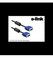 S-lınk Sl-vga10, 15pin, İki Ucu Erkek, 10mt, Vga Kablosu