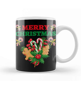Yılbaşı Yeni Yıl Konseptli Merry Christmas 06 Kupa Bardak Porselen