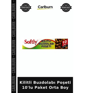 Özel Üretim Pratik Sızdırmaz Düzenleyici Mutfak Kilitli Buzdolabı Poşeti - 10'lu Paket - Orta Boy