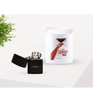 BK Gift Kişiye Özel Babalar Günü Hediyesi İlk Babalar Günü Tasarımlı Seramik Kül Tablası ve Benzinli Çakmak Seti-4 (Model 1)