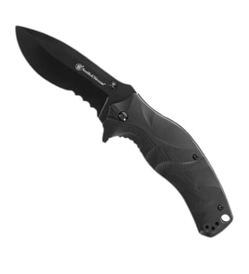 Smith Wesson® Black Ops Recurve Katlanır Tırtıklı Çakı 1136220