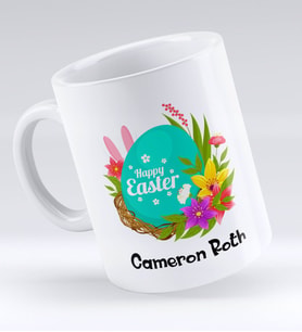 BK Gift Kişiye Özel Paskalya Bayramı Beyaz Kupa Bardak-9