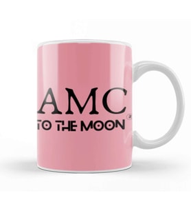 Amc Stock TO THE MOON Queens Kupa Bardak Porselen
