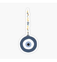 İlginç Nazar Boncuğu Sticker Duvar  Araba Yapıştırma Md3