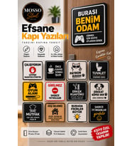 Oda Kapısı Yazısı / Kapı Tabelası / Özel Tasarım Tabela / Yapışkanlı Kapı Yazısı
