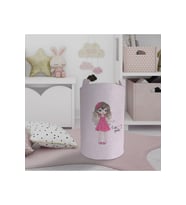 MEKTA HOME BEBEK VE ÇOCUK ODASI Pembe Kalp Desenli Oyuncak Sepeti