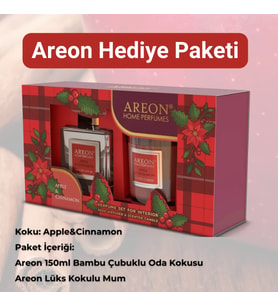 Areon Apple Cinnamon Oda Kokusu Hediye Paketi