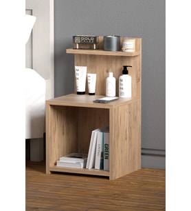 Komodin Raf Salon Ofis Dolabı Ceviz 32*35*63