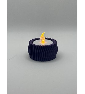 Sİyah Renk Mini Mumluk Dekoratif Obje Carbon katkılı