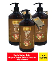 Naturix Bitkisel 3'Lü Argan Yağlı 500 Ml Saç Bakım Kremi