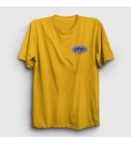 Presmono Unisex Sarı Php Coder Programmer Developer Yazılımcı T-Shirt 337250tt (Sarı)