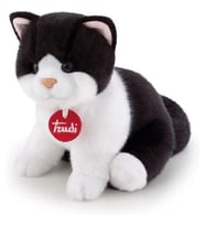Peluş Siyah Beyaz Kedi 20 cm