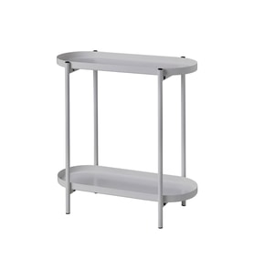2 Katlı Çiçeklik-Saksılık MeridyenDukkan Açık Gri 56 Cm-Çelik İç Dış Mekana Uygun