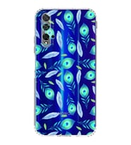 PrintiFy Honor 20 ile Uyumlu Nazar Boncuğu 3 Baskılı Kamera Korumalı Şeffaf Silikon Kılıf