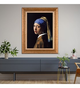 Altın Paspartulu Çerçeveli Tablo CV1714 (Gold)