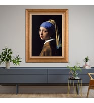 Altın Paspartulu Çerçeveli Tablo CV1714 (Gold)