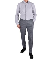 RGS-4548 LİKRALI SLİMFİT DESENLİ PANTOLON (Lacivert)