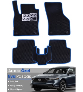 HONDA ACCORD (2018-2024) Uyumlu EVA Paspas Tam Set–Araca Özel,Su Geçirmez,Kolay Montaj