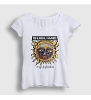Presmono Kadın Beyaz 40oz To Freedom Sublime T-Shirt 541258tt