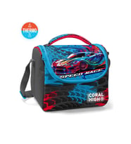 Coral High Kids Gri Mavi Yarış Arabası Desenli Thermo Beslenme Çantası 11885