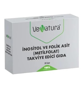 Venatura İnositol ve Folik Asit Metilfolat 20 Saşe