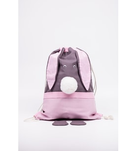 Tavşan Figürlü Pembe Çocuk Çantası (Pembe-Grı)