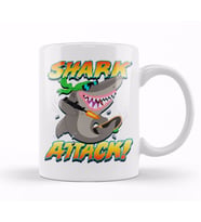 Shark Attack Kupa Bardak Porselen