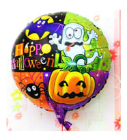 Halloween Örümcekli Kabaklı Folyo Balon 18 inç (4915) GO-53-vice/(1395) 03974