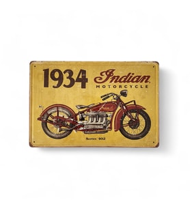 Metal Dekor Levha Indian Motorcycle