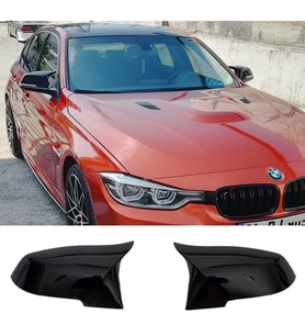 Bmw F30 M3 Tırnaklı Batman Yarasa Ayna Kapağı Piona Black ABS 2012-2018