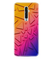 Oppo Reno 2Z 4 Lite 4 Pro 5 6 7 A31 Kılıf Desemli Silikon Üçgenler 1635