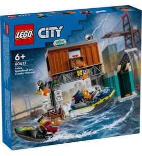 LEGO City 60417 Police Speedboat and Crooks' Hideout