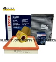 Bmw 3.16I F30 Benzinli Filtre Bakım Seti (2012-2015) Bosch