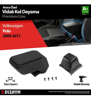 Drs Tuning Polo Uyumlu 5 ABS Vidalı Kol Dayama Kolçak Siyah 2009-2017 A+Kalite Parça