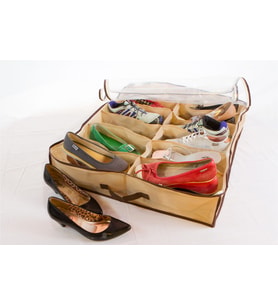Ayakkabı Saklama Çantası 12 Bölmeli Shoes Under
