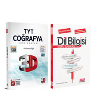 3D Yayınları TYT Coğrafya ve AKM Dil Bilgisi Soru Bankası Seti 2 Kitap